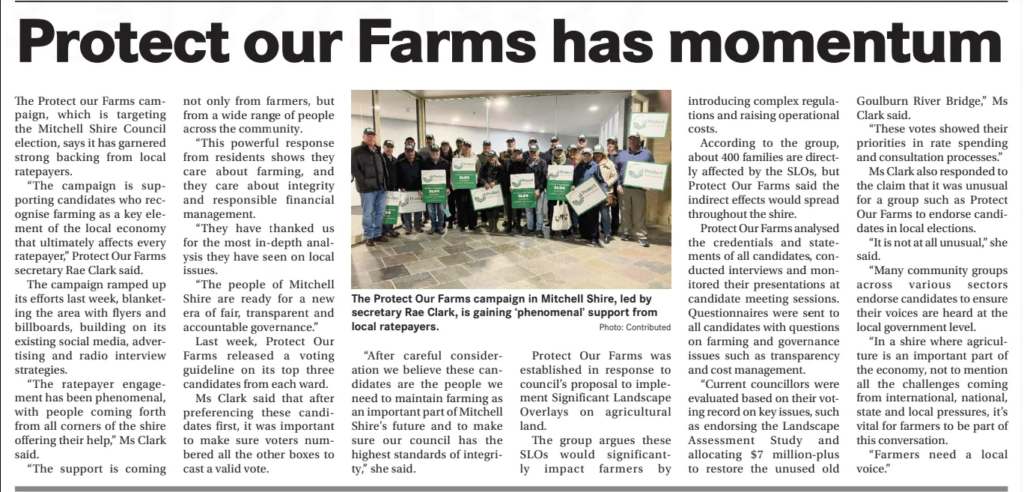 Protect Our Farms has momentum, 23 October 2024